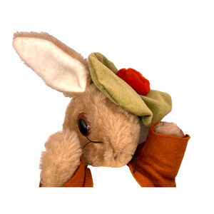 Vintage BENJAMIN BUNNY Plush Stuffed Peter Rabbit, Eden Toys Beatrix Potter USED